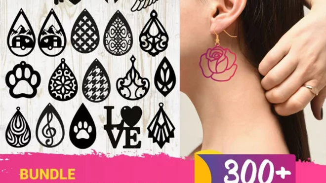300+ Earrings SVG Bundle – SVG Bundle